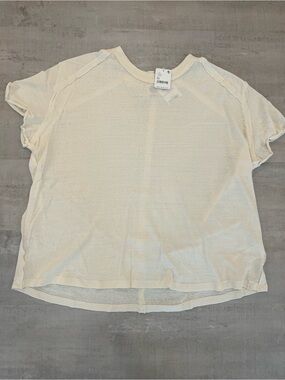 We The Free Cream Short Sleeve Crew Tee